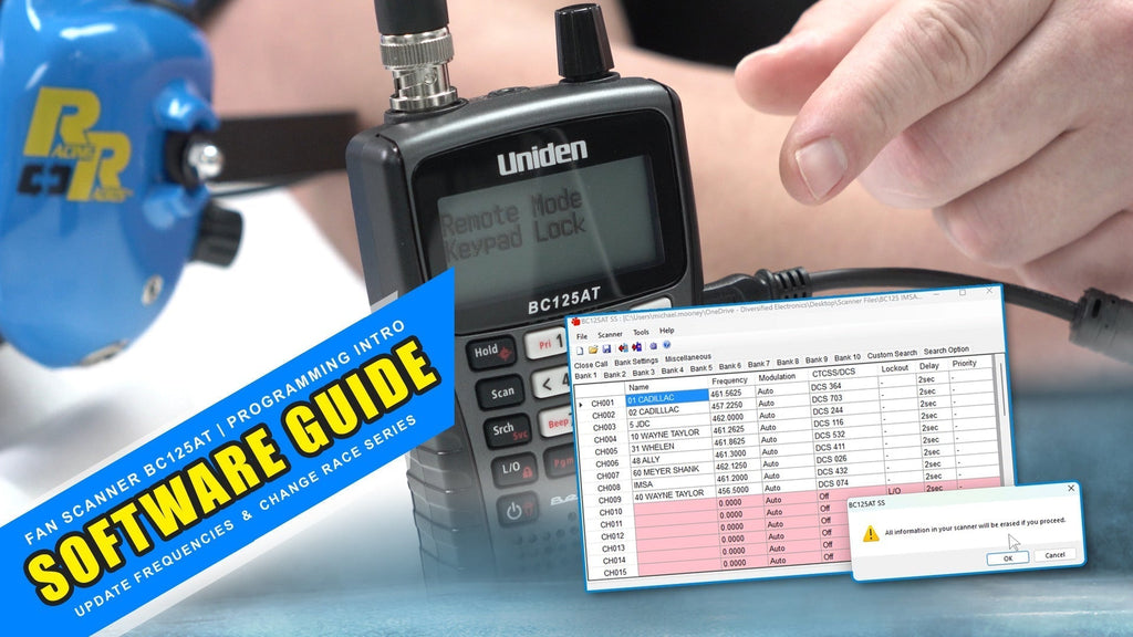 Master Your Uniden BC125AT Scanner with Racing Radios' Quick Start Guides